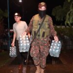 Protección Civil y la Fuerza Armada realizaron evacuaciones preventivas en Sacacoyo, La Libertad.